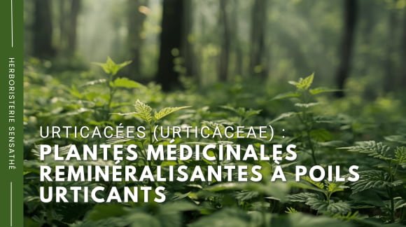 Urticacées (Urticaceae)  plantes médicinales reminéralisantes à poils urticants - Herboristerie Sensathé